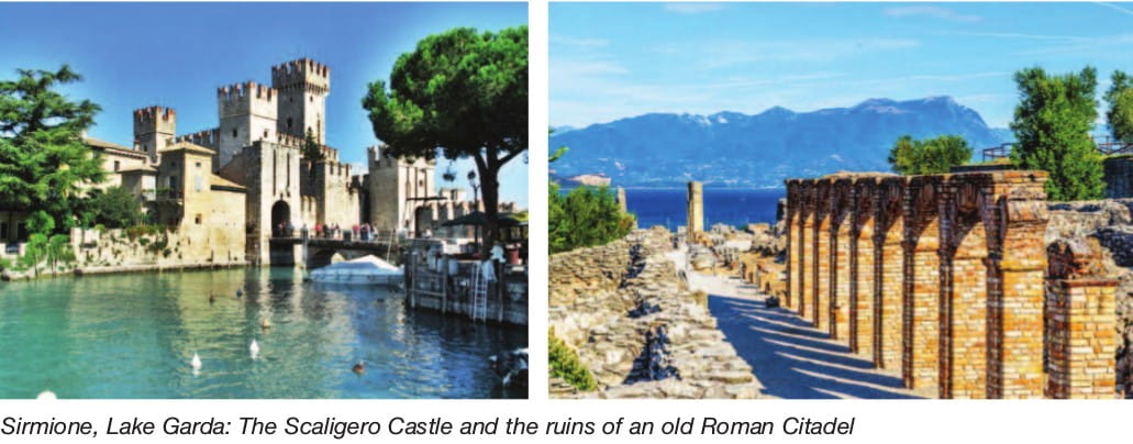 Sirmione, Lake Garda: The Scaligero Castle and the ruins of an old Roman Citadel