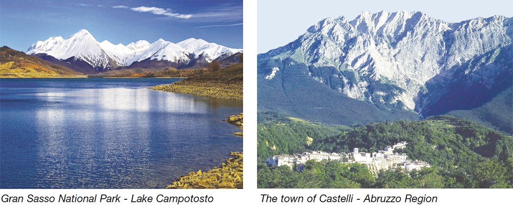 Gran Sasso National Park - Lake Campotosto & The town of Castelli - Abruzzo Region